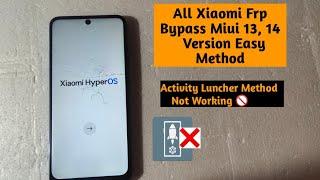 Redmi Note 11 Frp Bypass Miui 14  All Xiaomi HyperOs 13 14 Frp Bypass Easy Method 2024