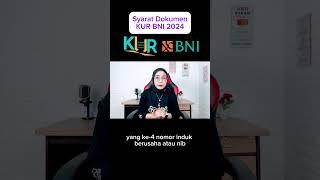 Buat yang mau pindah ke KUR BNI ini syarat dokumen nya #kreditusaharakyat #bni #kurbni