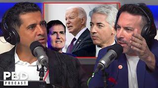 Grave Threat To Security - Marc Cuban & Bill Ackman Fight Over Biden FREEZING At LA Fundraiser