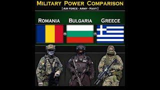 Romania vs Bulgaria vs Greece  Military Power Comparison 2024  Global Power