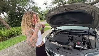 How to open the hood on a Toyota Avalon
