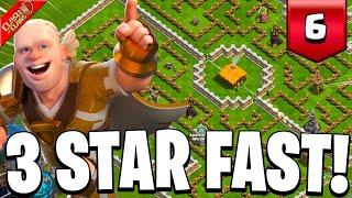 How to 3 Star Card-Happy Challenge FAST - Haaland Challenge 6 Clash of Clans