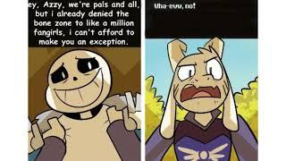 Sans explains the shortcuts to Asriel - Undertale Comic Dub