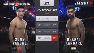 ufc fight first indain ultimate fighting championship fighter bharat kandare