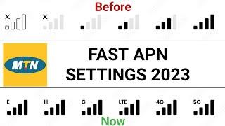 MTN FAST 4G LTE APN SETTINGS MTN APN 2023 SETTINGS