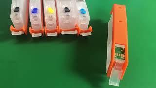 Refillable Refill Cartridges Replace Canon PGI 580 CLI 581 BKCMY Ink Tanks With Standard Chip