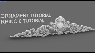 Rhino 3d tutorial - Pediment Ornament modeling