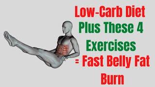 Workout To Lose Belly Fat Fast At Home – Exercises And Low Carb Diet