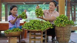 Harvest fruit catch stream fish & stuff bamboo shoots into delicious dishes