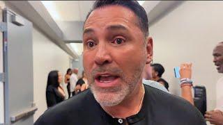 Oscar De La Hoya REACTS TO Ortiz vs Borachuk WAR Says VERGIL WON BOTH FIGHTERS sent to hospital