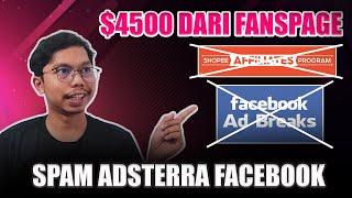 Cara Hasilkan Dollar dari Fanspage Facebook Tanpa Adsbreak & Shopee Affiliate  SPAM ADSTERRA FB