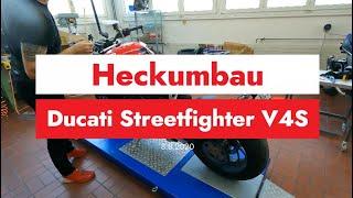 Ducati Streetfighter V4S  Heckumbau kurzes Kennzeichenhalter von Evotech Performance