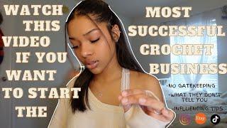 how to start a SUCCESSFUL crochet business in 2024