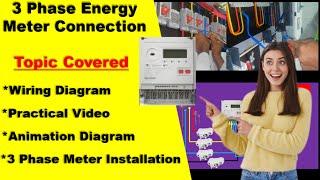 3 Phase Energy Meter Connection With Wiring Diagram at your home