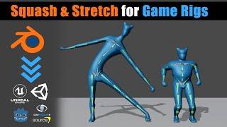 Blender Game Ready Rigs - Squash & Stretch Solutions