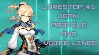 Genshin Impact Lore Stop #1 Jean Profile Story and Voice Lines