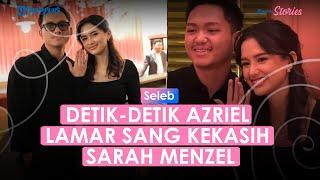 Momen Sarah Menzel Dilamar Azriel Hermansyah Tersipu Malu saat Kekasih Berlutut Buka Cincin