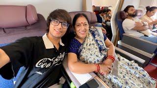 Mummy Ki 1st Business Class Flight 