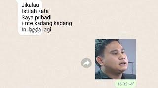 Jikalau Istilah kata ente kadang kadang meme WhatsApp