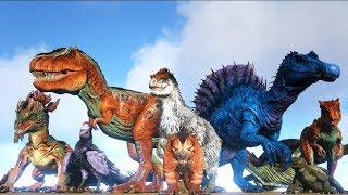 ALL CARNIVORES BATTLE ROYALE Free For All  ARK Survival Evolved  Cantex