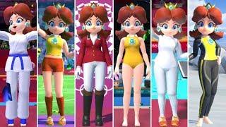 Mario & Sonic at the Olympic Games Tokyo 2020 - All Daisy Outfits