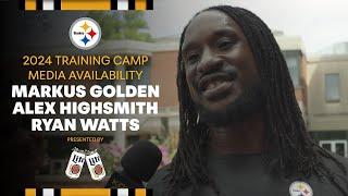 Highsmith Golden Watts Training Camp Media Availability August 3  Pittsburgh Steelers