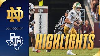 Clutch Drive Earns Hard-Fought Win At Texas A&M  Highlights at Texas A&M  Notre Dame Football