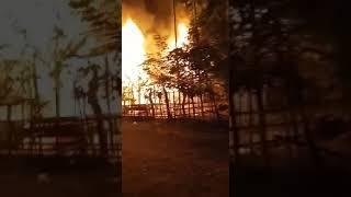 Kebakaran satu rumah di desa lupe