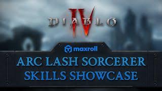 Diablo 4 Arc Lash Sorcerer Leveling Build Skills Showcase