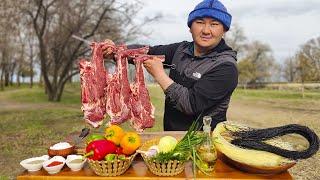 Braised Beef Ribs With Rice Noodles & Vegetables On An Afghan Cauldron  Quick Village Recipe