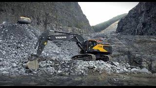 The Volvo EC550E crawler excavator true 50-ton machine