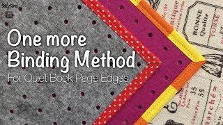 One More Way To Bind Quiet Book Page Edges Tutorial
