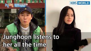 Junghoon listens to her all the time 2 Days & 1 Night Season 4 Ep.117-4  KBS WORLD TV 220327