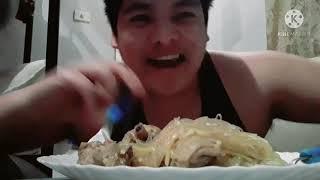 MUKBANGPANCIT CANTON Philippines RECIPE  Buhay OFW Super Sarap