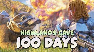 ARK Surviving 100 Days In Highlands Cave