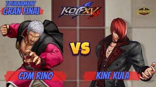 KOF XV Tournament CDM RINO Vs KINF KULA - Grand final. North America Fire Strike Torneo