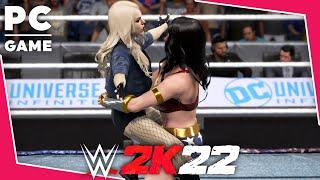 WWE 2K22  WONDER WOMAN V BLACK CANARY  Requested Bearhug Iron Woman Match 60 FPS PC