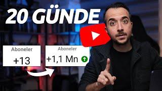 Youtube’da 20 Günde 0’dan 1 Milyon Aboneye Ulaştık