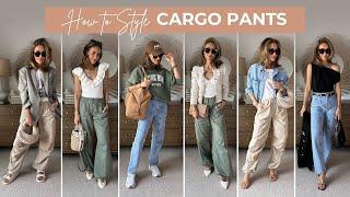 HOW TO STYLE CARGO PANTS   3 Different Pants  9 Stylish Outfits