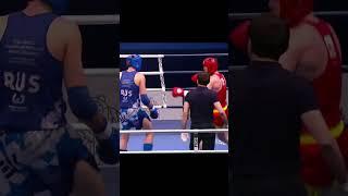 самый зрелищный нокаут локтем с разворота после уклона #fighter #mma #muaythai #KO