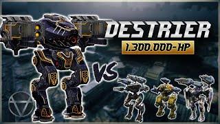 WR  Destrier UE w 1.300.000 HP Fights TITANS – Mk3 Gameplay  War Robots