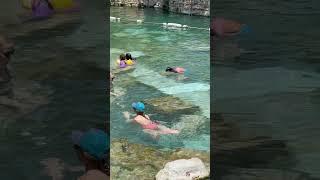 Summer Holiday Pamukkale Cleopatra Pool Türkiye -Hot Day #pamukkale