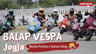 Aksi Hebat MOTOR VESPA Mengejar Adrenalin di Lomba Balap Jalanan