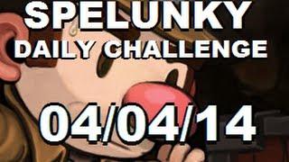 SPELUNKY Daily Challenge - 040414 - ICE CAVE YES