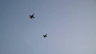 CF-18 jets do a flyover prior to Montreal Alouettes vs. Ottawa Redblacks season opening game 61023