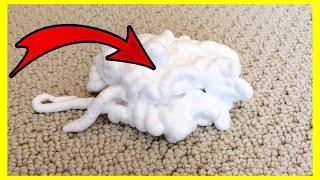 Spread Shaving Cream on your Carpet and THIS will happen