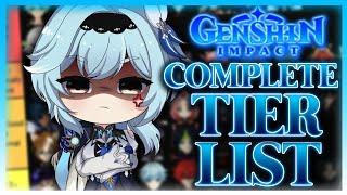 The COMPLETE Genshin Impact Character Tier List 2023