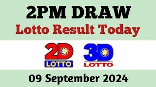 Lotto Result Today 2pm draw 9 September 2024 Swertres Ez2 PCSO live result