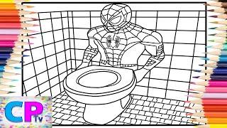 Spiderman Toilet Coloring PagesReal Spiderman ToiletGelow & BPRTS - Sunshine NCS Release