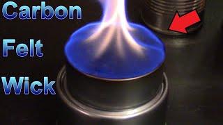 DIY Carbon Felt Wicks The Forever Wick SML Burners - for heatinglightcooking